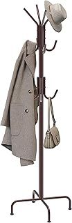 Simple Houseware Standing Coat and Hat Hanger Organizer Rack, Bronze