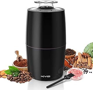 Electric Coffee Grinder 300 W Motor 70 g Capacity Grinders Safety Lock with 304 Stainless Steel Blades Grinder Low Noise 45 dB for Nuts, Spices, etc