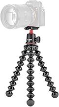 JOBY GorillaPod 3K Kit, Compact 3K Stand and Ballhead for Compact Cameras, Travel Tripod Kit for Cameras, Holds Devices up to 3 Kg, JB91507-BWW, Made in Italy, Black/Charcoal