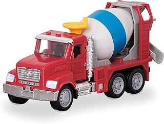 DRIVEN - Micro Cement Truck - Toy Truck with Cement Mixer and Crank - Trucks, Work Vehicles, and Construction Toys for Kids Aged 3+ (WH1014Z), Nylon/a