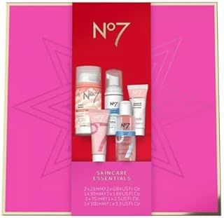 No7 The Skincare Essentials Gift set + Free Merry Xmas 3D Key Rings - XMAS Gift Set, Birthday Present