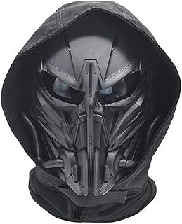 Airsoft Skull Full Face Protective Mask Balaclava Mask Adjustable for Outdoor Sports CS Cosplay Tactical Skull Mask