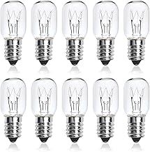 Pygmy Bulb Small Edison Screw in SES E14 Oven Lamp 300°C, Dimmable Salt Lamp Light Bulbs, Fridge Bulb 25W Scentsy Bulb, Electric Wax Burner Bulbs, Microwave Bulb, Warm White 2700K, 10 Pack