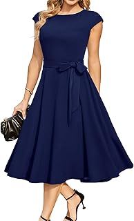 DRESSTELLS Formal Wedding Guest Dresses for Women UK, Modest Party Prom Bridesmaid Evening Dress