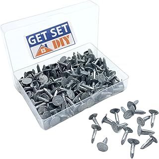 Galvanised Clout Nails 13mm - Roofing Felt Tacks for Shed Roof 200g - Heavy Duty Felt Nails for Securing Shed Roof Felt in a Handy Plastic Case