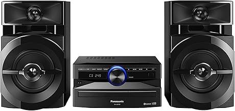 Panasonic SC-UX100E-K Black 300W Mini Hi-Fi System with Bluetooth, USB, CD Player, FM Radio, Manual EQ