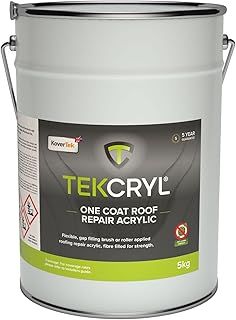 5 Year Guarantee Against Future leaks. 5 KG One Coat Roof Repair Compound (All roof Types Including Asbestos, Felt, Bitumin, Tiled, GRP) Grey
