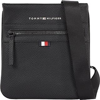 Tommy Hilfiger Men Essential PU Mini Crossover Shoulder Bag Small, Black (Black), One Size