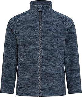 Mountain Warehouse Snowdonia Kids Fleece Jacket - Soft Touch Sweater, Lightweight, Quick Drying Pullover, Antipill Top - for Travelling & Outdoors