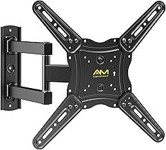TV Wall Bracket for Most 26-60 inch LED LCD Flat and Curved TVs up to 35kg, Sturdy TV Wall Mount with Tilt Swivel Extension, Max VESA 400x400mm, APPIMF7