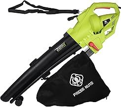 3 in 1 Leaf Blower, 3000W Garden Vacuum and Shredder with 10m Cable, Wheels, Garden Vacuum for Clearing Patios, Gardens of Leaves