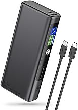 POWERΛDD PRO Fast Charging Power Bank for Laptop 130W 18400mAh Smart Digital Display Portable Charger Compatible with iPhone16/15, Samsung, iPad, MacBook, Laptop etc.