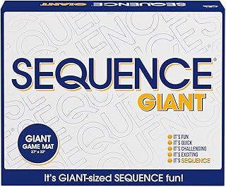 Sequence Jumbo, Fun Family Strategy Game, for 2-12 Players, Ages 7+