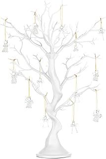 NUPTIO Christmas Tree Twig White: 58cm Artificial Table Trees Xmas Halloween Easter Decoration Fake Tabletop Branch for Window Bedroom Holiday Party