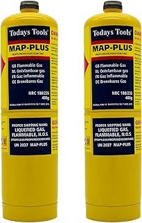Map Plus Gas Disposable Cylinder Bottle 400g Cartridge for Blow Torch Jet Burner Torch Tools Plumbing Canisters for Plumbers Soldering Torch (2)