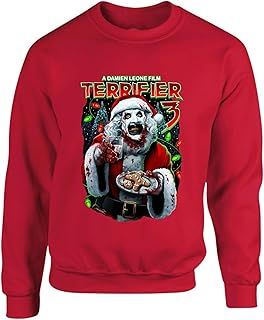 Terrifier 3 Christmas Horror Movie Jumper Art The Clown Scary Iconic Sweater Horror Xmas Matching Idea Unisex kids Adult Sweatshirt