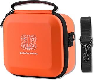 Neo Carrying Case, Small Shoulder Bag for DJI Neo Drone, Portable PU Box for DJI Neo Drone and Batteries Accessories(Orange)