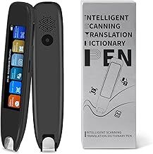 Scan Reader Pen, 142 Language Translator Device, Smart Digital Reading Pen for Dyslexia, Elderly, Kids, Students, Supports Voice, Scan, Text to Speech Reading Pen (Black)