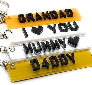 Personalised Car Number Plate Keyring Custom Name Car Registration Licence Key Ring Name Keychain