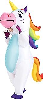 Spooktacular Creations Inflatable Costume Unicorn Full Body Unicorn Air Blow-up Deluxe Halloween Costume - Adult Size