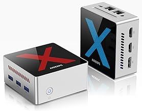 AIOEXPC Mini PC 512GB SSD,12GB LPDDR5 with RGB Lighting,Mini PC Windows 11 Pro Ιntel Alder Lake N95(Up to 3.4GHz), Mini Computer 2xHDMI,1xDP,WiFi/BT,4K UHD,for Office/Home/Business