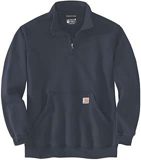 Carhartt, Men's, Loose Fit Midweight Quarter Zip Mock Neck Sweatshirt