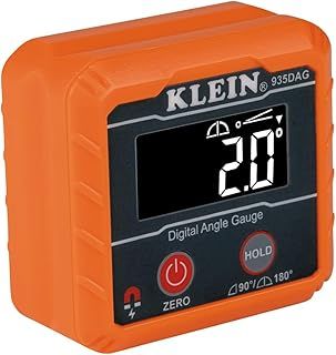 Klein Tools 935DAG Digital Electronic Level and Angle Gauge, Measures 0-90 and 0-180 Degree Ranges, Measures and Sets Angles
