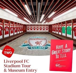 Liverpool FC Stadium Tour & Museum Entry for Two Adults – Explore Anfield, Dressing Rooms, Players’ Tunnel, Press Room & The Liverpool FC Story Experience - Liverpool Football Gifts for Men
