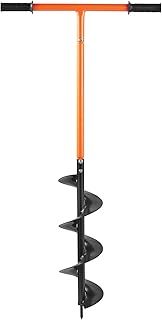 VonHaus Fence Post Auger – Manual Post Hole Digger for Gardening, Garden Flower Planting, Bulb Planting, Umbrellas, Ice, Mixing Fertilizer – 1050mm x 150mm
