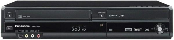 Panasonic DMR-EZ47 - DVD Recorder & VCR Combination - With 1080P Up-Conversion & Freeview - Black