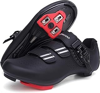 Cycling Shoes for Men Women Compatible with Peloton Bike Shimano SPD & Look ARC Delta for Indoor Spin Cycle Road Bike Shoes with Delta Cleats Pre-Installed