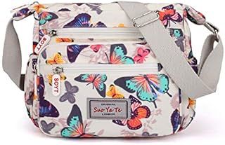 YYW Womens Multi-Pocket Casual Crossbody Handbags Waterproof Shoulder Nylon Bags