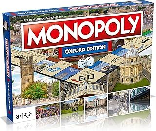 Winning Moves Oxford Monopoly Board Game, Advance around the board and trade your way to success, gift for ages 8 plus