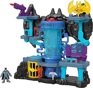 Fisher-Price Imaginext DC Super Friends Bat-Tech Batcave, Batman Playset with Lights and Sounds, Multicolour, for Kids Ages 3 to 8 years, GYV24