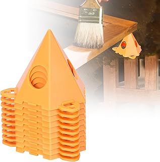 10 Pcs Painters Pyramid Stands Perforated Woodwork Paint Stands Triangular Plastic Foot Stand Woodworking Paint Fixed Tripod Cabinet Door Risers for Canvas Cabinet Door Paint Pouring