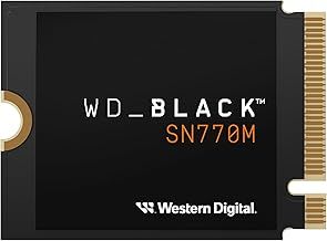 WD_BLACK 1TB SN770M, M.2 2230 NVMe SSD for Handheld Gaming Devices and compatible laptops. Speeds up to 5,150MB/s, TLC 3D NAND, Great for Asus ROG Ally, Steam Deck and Microsoft Surface