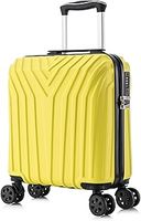 EasyJet Underseat 4 Wheel Cabin Hardshell Hand Luggage Carry on 18” (Black ABS-147, Under Seat)