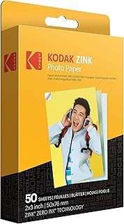 Kodak 5x7 cm Sticky-Backed ZINK Photo Paper (50 Sheets) Compatible With Kodak Printomatic Instant Camera