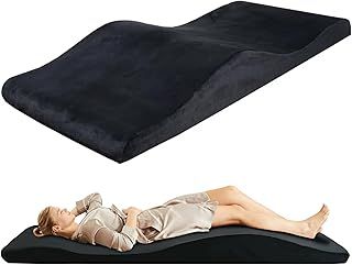 AIROW Lash Bed Foam Topper, Massage Table Memory Foam Topper, Ergonomic Curved Mattress Topper Lash Bed Cushion for Beauty Salon