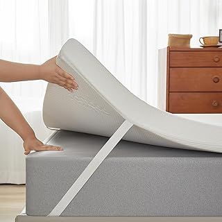 Luxury 7cm (3inch) ZenFloat® Memory Foam Mattress Topper Enhancer Overlay Dual-Layer Back Pain Relief, Includes Cool Bamboo Tech Zip Removable Washable Cover (4ft Small Double)