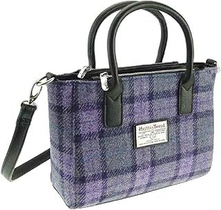 Harris Tweed Tote Handbag – LB1228 Brora With Detachable Shoulder Stap