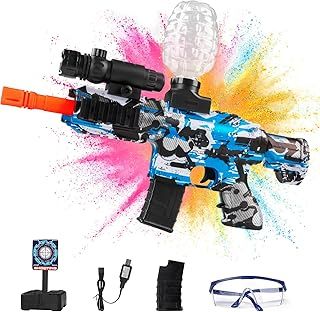Gel Blaster, Electric M416 Gel Blaster with 30000 Rounds, Scope and Goggles, Outdoor Shooting Team Game Toy Gift for Teens Adults Ages 12+