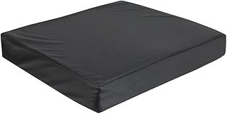 Aidapt Memory Foam Vinyl Covered Wheelchair/Seat Cushion. Mobility Aid,Full Support,Elderly,Comfort Seat Aid,Multiple Uses,Chair Cushion,Scooter,Everyday Use.Wipe Clean with Fixing Straps