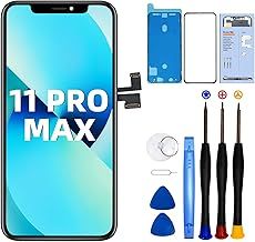 for iPhone 11 Pro Max Screen Replacement LCD 6.5" Full HD Display 3D Touch Digitizer Frame Assembly with Face ID，Repair Tools Repair Kit Adhesive, Screen Protector Model A2161, A2220, A2218
