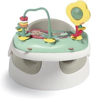 Mamas & Papas Baby Snug Seat and Activity Tray with Adjustable Features, Supportive, Stable and Easy Clean Design in Clay