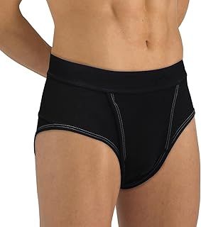 Medically Approved Hernia Underwear For Men - Includes x 2 Hernia Pads - Designed to Contain, Support & Reduce Inguinal, Lower Abdominal & Scrotal Hernias (Black, L) Waist 32"