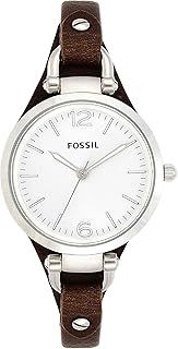 FOSSIL Georgia Watch for Women, Quartz movement with Stainless steel or Leather Strap