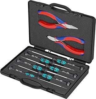 Knipex Case for Electronics Pliers with tools for work on electronic components 00 20 18