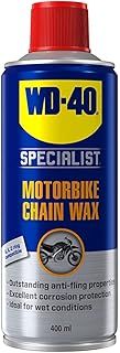 WD-40 Specialist Motorbike Chain Wax 400ml - Perfect for wet conditions, long-lasting protection, total solution