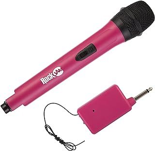 RockJam High-Fidelity Wireless Microphone for Karaoke and Home - Pink,RJWM33-PK